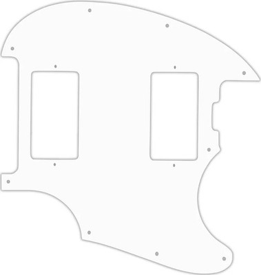 WD Custom Pickguard For Music Man StingRay II #02T White Thin