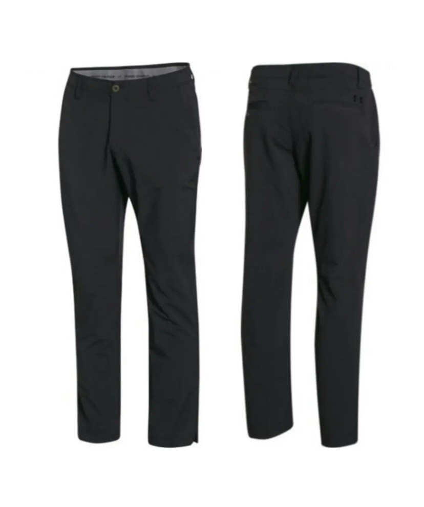 Under Armour Golf Trousers Taper Fit Black Size 38w-32 UK