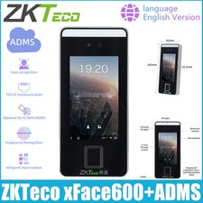 ZKTeco XFace600 ADMS Face Facial Recognition Fingerprint Time Attendance Machine