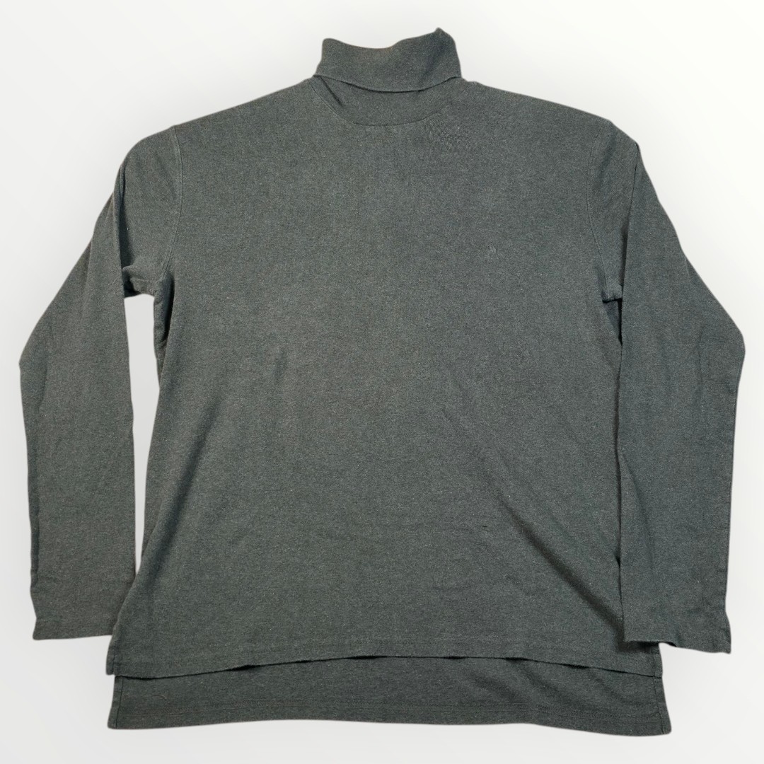 Polo vintage by Ralph Lauren uomo grande camicia girocollo grigio logo Normcore pony