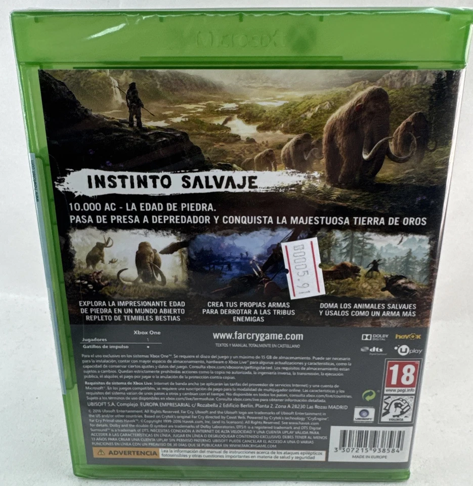 Farcry Primal - New & Sealed Xbox One Game - SPANISH IMPORT - Image 2 of 2