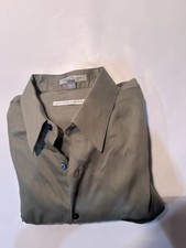Geoffrey Beene Sateen Fitted Men  s Button Up Size 17, 34/35