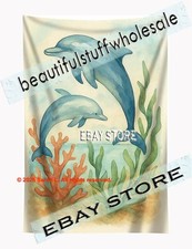 Sea Life Wall Tapestry Coastal Decor art 59X82 in
