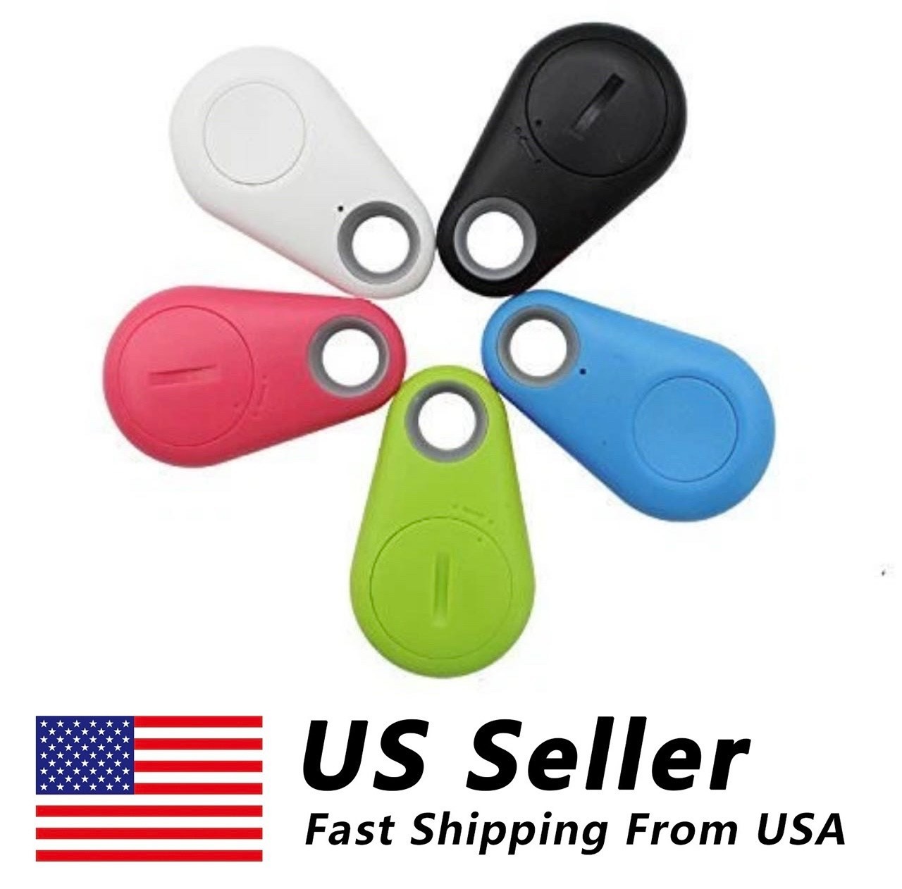 Mini Pet Dog Cat Bluetooth Locator Tracker Tracking Anti-Lost Device 【US STOCK】