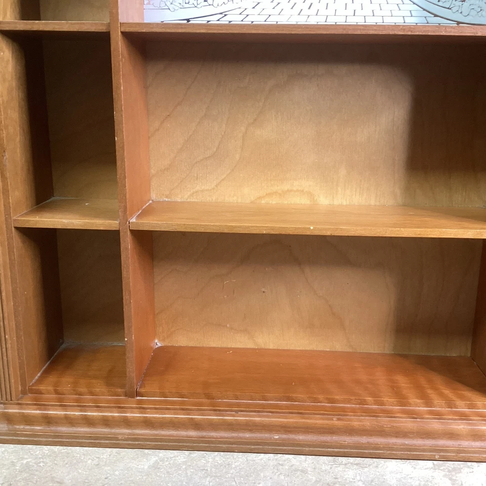 1988 Franklin Mint Wizard of Oz Portrait Sculpture Wooden Display Case w/ Mirror - Image 4 of 4