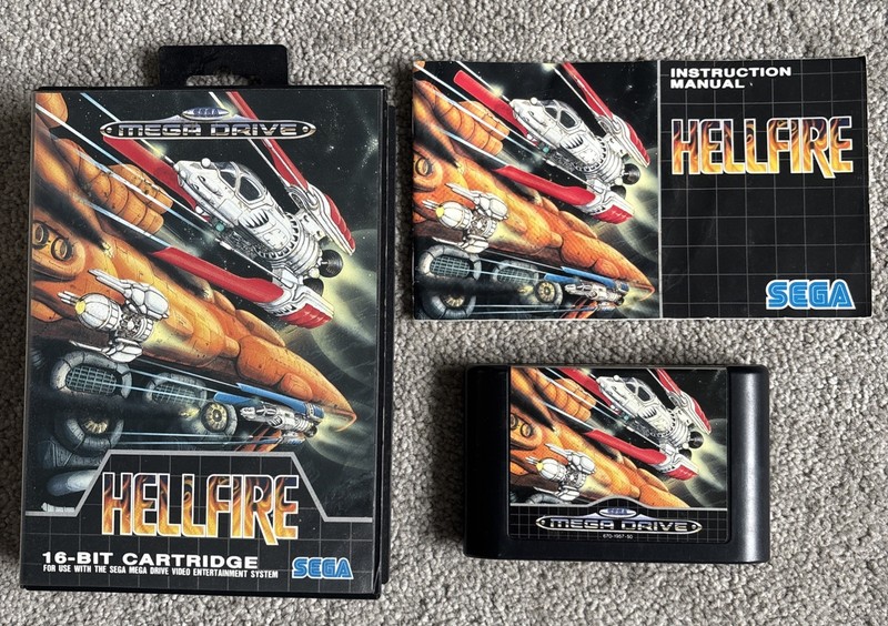 Hellfire SEGA Mega Drive With Manual