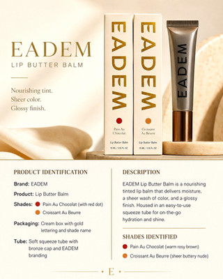 EADEM Lip Butter Balm   Pain Au Chocolat + Croissant Au Beurre