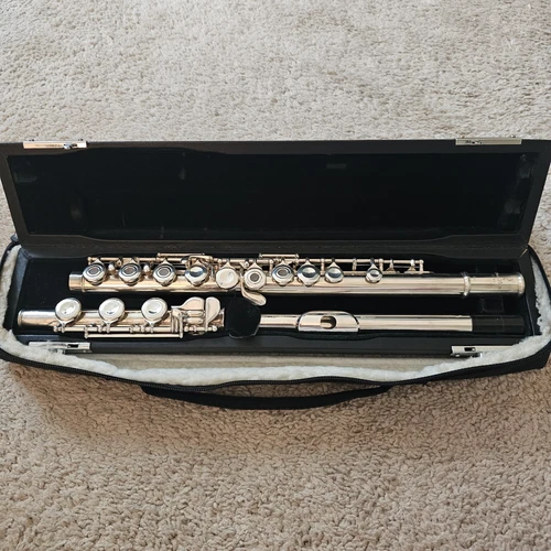 Pearl 661 Flute Solid .925 Headjoint Split E B Foot Open Hole Case & Bag- Plays!