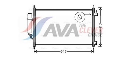 AVA Clever Choice Kondensator Klimaanlage ** CLEVER FIT ** HD5233D Aluminium BE1
