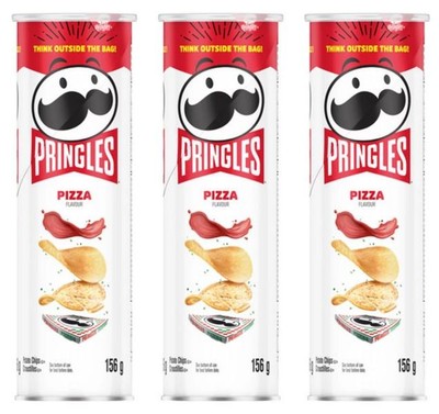 Pringles Canned Potato Chips Pizza 156g (3 Pack)