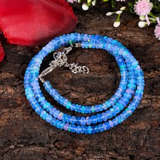 Top Quality Natural Ethiopian Welo Opal Beads 3-6MM 16inch Necklace Gemstone