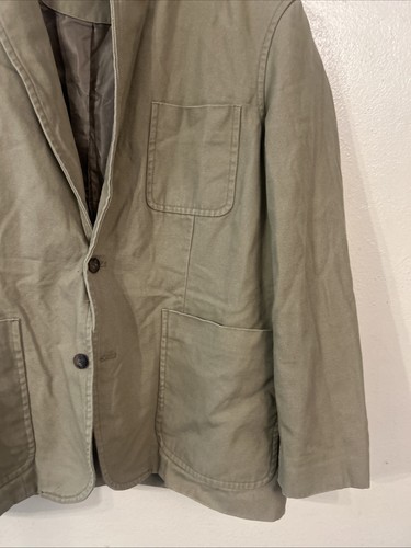 Duluth Trading Co 2 Button Canvas Blazer Jacket Size XL Cotton Work Coat - Picture 5 of 12