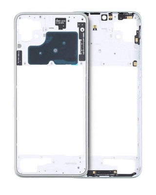 Mid-Frame Housing Compatible With Samsung Galaxy A22 5G (A226 / 2021) (White)