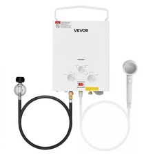VEVOR Portable Propane Water Heater 6L Tankless with Accessory Regulator for RV
