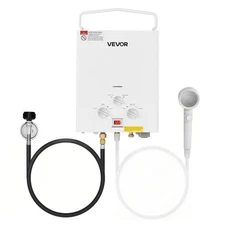 VEVOR Portable Propane Water Heater 6L Tankless with Accessory Regulator for RV