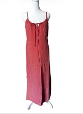Old Navy Womens Rose Pink Tiered Ruffle Hem Sleeveless Maxi Dress XS