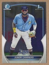 Junior Caminero 2023 Bowman Chrome Prospects 1st Bowman #BCP61