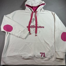 Disney Parks Hoodie Women 3X White Good Walt Disney World Mickey Mouse Quilted