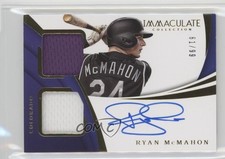 2018 Panini Immaculate Rookie Dual Materials /99 Ryan McMahon #RDM-RY Auto tx8