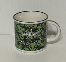 Area 51 Rare Floating Alien Heads 16 oz Mug B...