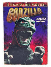 Godzilla 5 Rampaging Movies DVD 1999 5 Disc Box Set Rare Tested Works