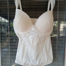 Hunkemoller Vintage Style 36C Corset Bustier Structural Bodice Women Bridal