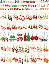 NEW 23 Pairs Christmas Earrings Set Xmas Holiday Dangle Stud Tree Snowflake Bulk