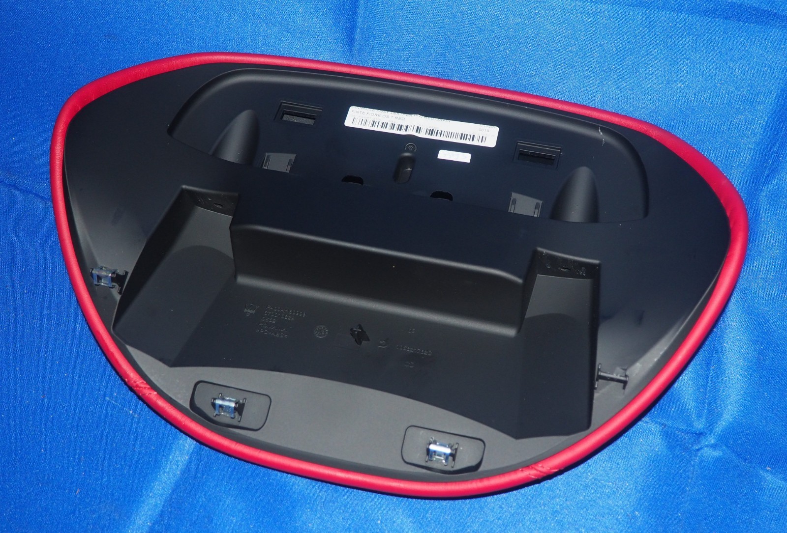 2014-2023 Maserati Ghibli Dashboard Cluster Visor Cover Trim Panel Red Leather