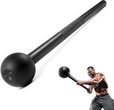 Alloy Steel Mace Macebell, Weighted Bar for Strength Training, Shoulder, Grips &