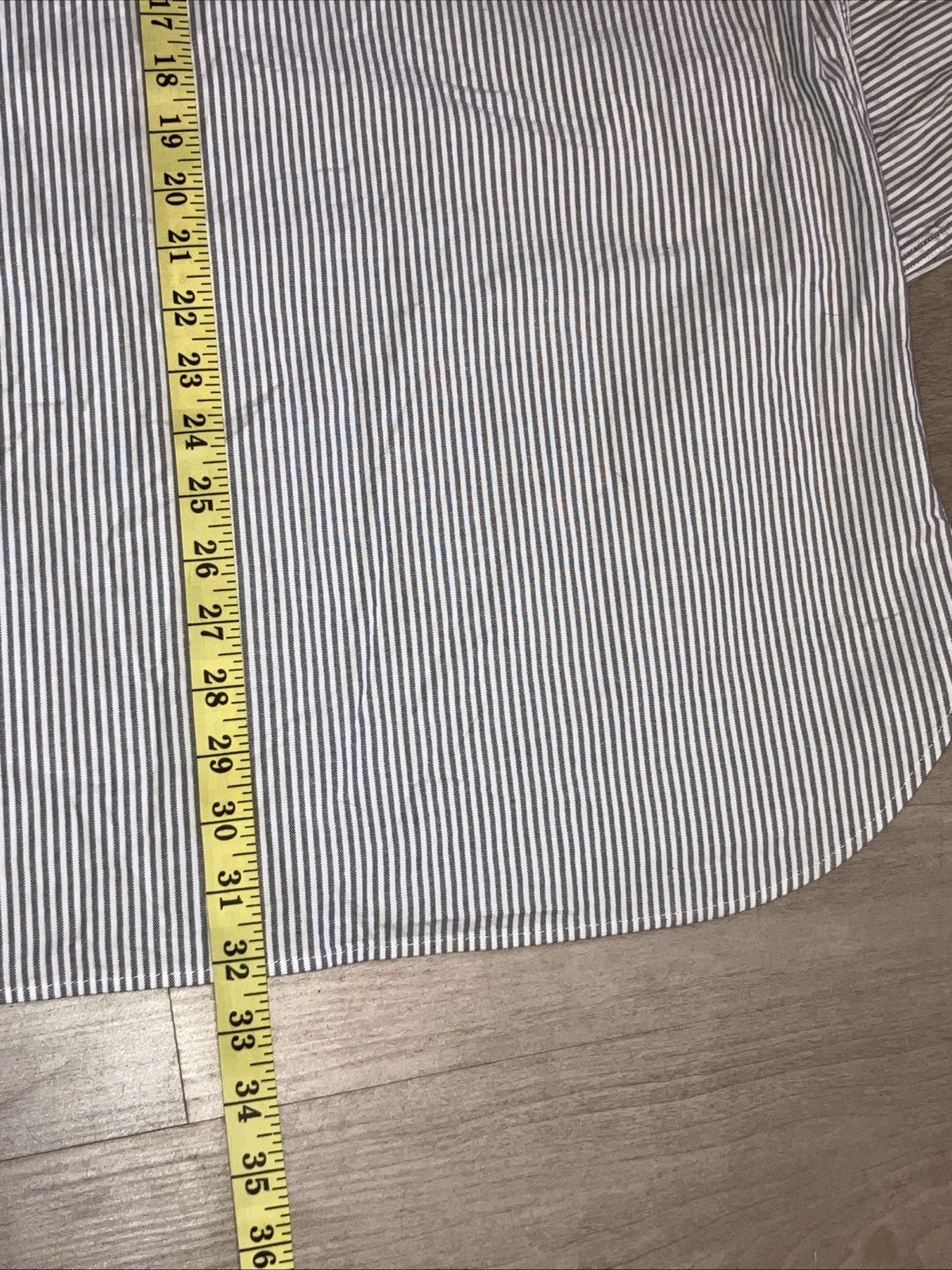 Tommy Hilfiger Mens Oxford Custom Fit Striped Shirt Size XL Long Sleeve Button image 9