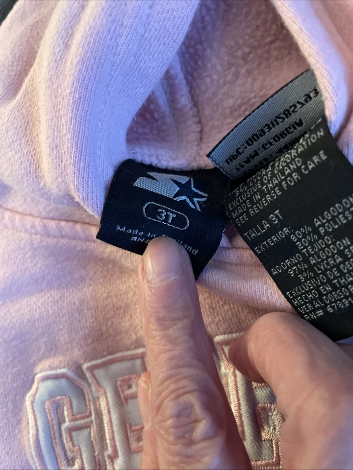 Розовая толстовка с капюшоном для девочек Georgia Bulldog размер 3T - Изображение 3 из 4