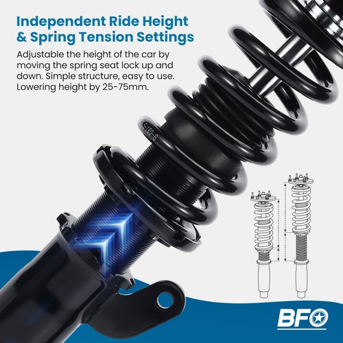 Coilover System Adjustable Height for BMW E46 3 Series All Models 1998-2007 - Picture 4 of 19
