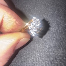 Gold plated cz ring