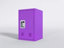 24" H Locker Storage Cabinet,Metal Locker Storage Cabinet with 1 Doors,Purple