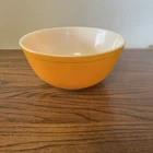 Vintage PYREX Tangerine Orange Nesting Mixing Bowl #403 2.5 Quarts USA Glass