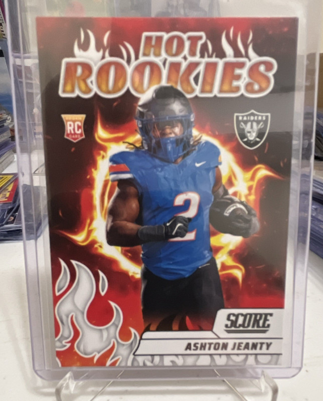 Panini 2025 Score Ashton Jeanty Rookie Hot Rookies Insert Las Vegas Raiders #3