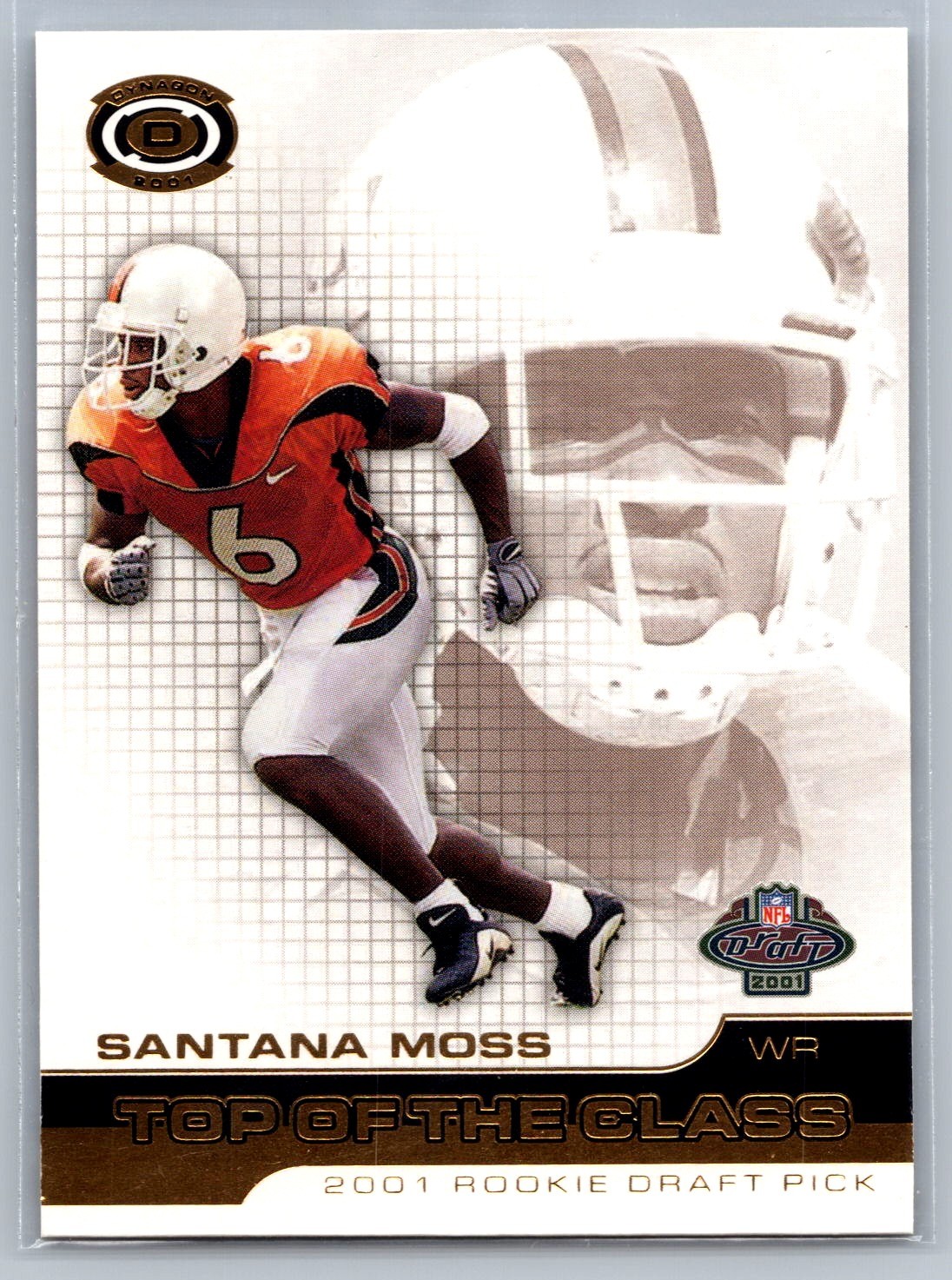 2001 Pacific Dynagon #16 Santana Moss Top of the Class