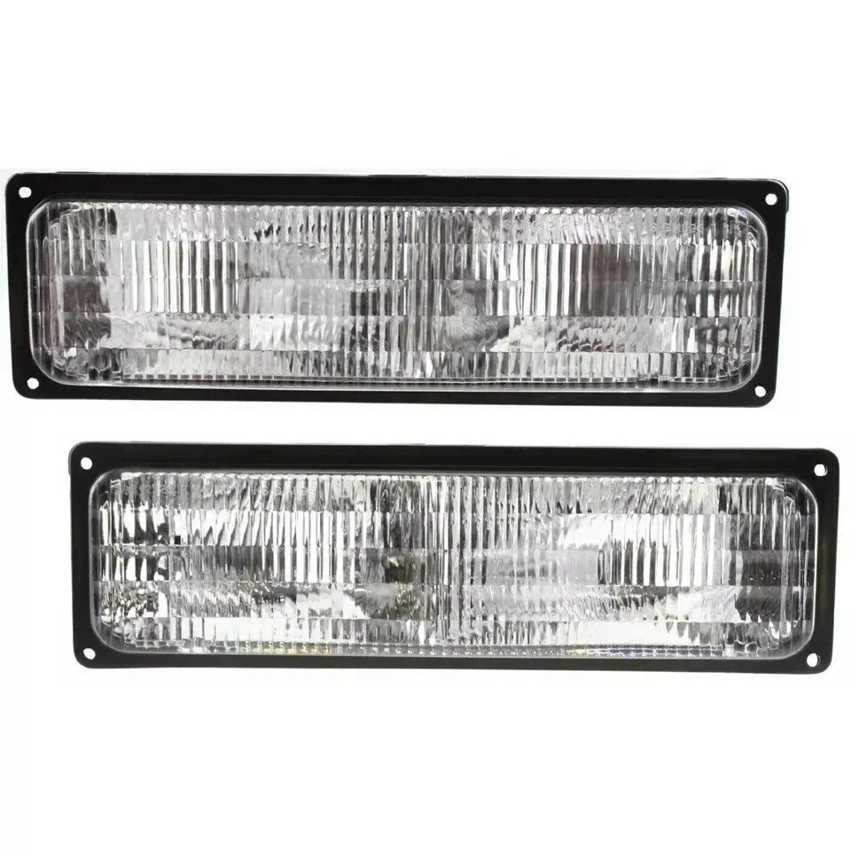 Fits 1994-2002 GMC C/K Pickup Old Style Front Black Grille + Headlight Kit 9Pc - Изображение 4 из 4