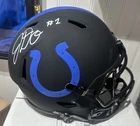 Indy Colts Josh Downs Signed Full Size Replica Eclipse Helmet Radtke Cert
