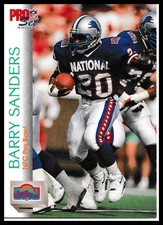 1992 Pro Set #421 Barry Sanders Detroit Lions