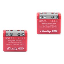 Shelly 1PM Mini Gen4 Smart Relay (2 Pack)