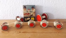 Lego System 400, Bausteine, Räder mit Achsen und Bauanleitung, Vintage