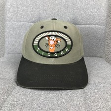 Vintage Disney Tigger Hat Cap Snap Back Green Black Cartoon Pooh Mens 90s