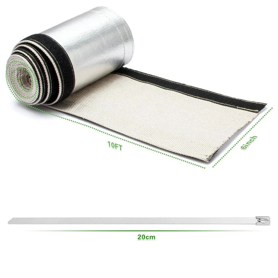 Capa protetora térmica aluminizada 1,5" I.D. X 10 pés com 20 gravatas com zíper - Imagem 2 de 4