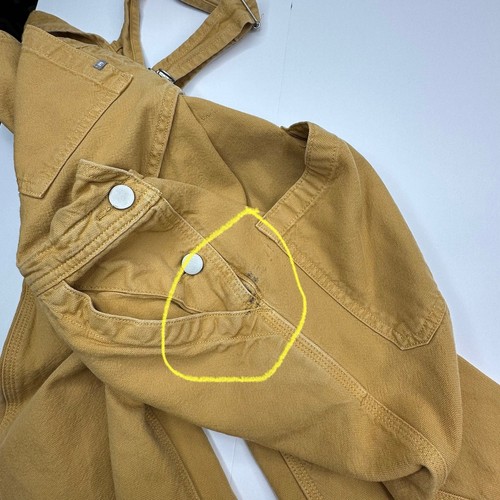 Everlane Women's Mustard Yellow The Cotton Canvas Denim Overalls 4/W34/L27 - Picture 12 of 19