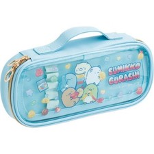 San-X Sumikko Gurashi Pen Pencil Pouch Blue PT21301 H110 x W240 x D40mm