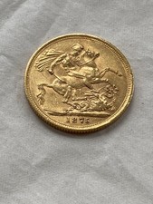 1875 M, Melbourne Mint Victoria young head gold sovereign