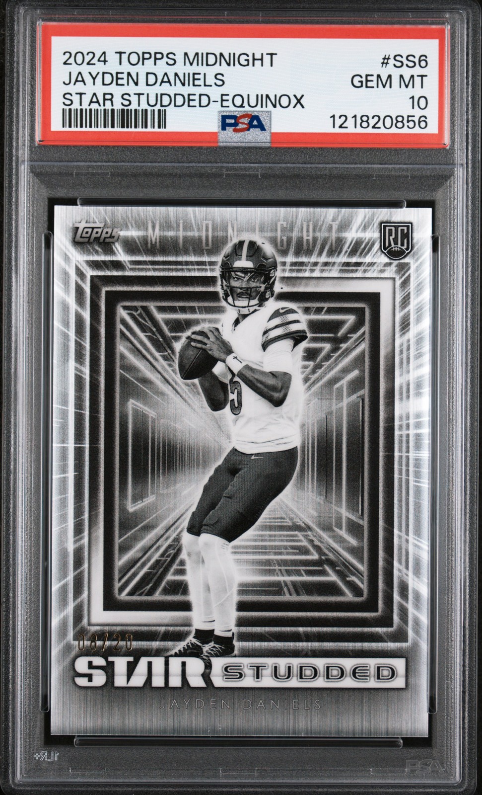 Jayden Daniels Topps Midnight Star Studded #SS6 Equinox