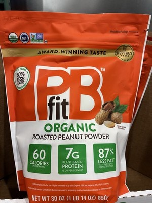 PBfit Organic Roasted Peanut Powder (30 oz)