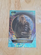2024 Topps Chrome Star Wars CHEWBACCA Aqua Pulsar Refractor /199 95 SP
